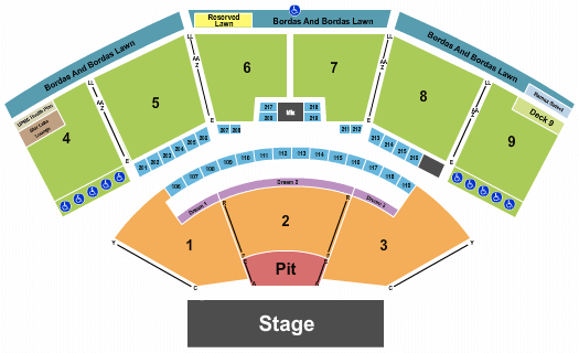 The Pavilion At Star Lake Outlaw Music Festival Seating Chart